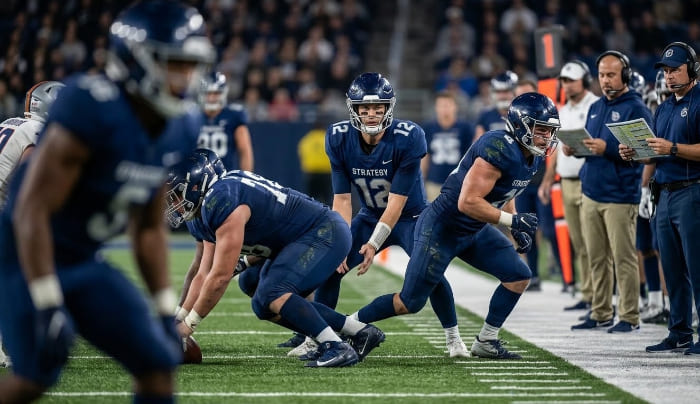 American football pure strategy