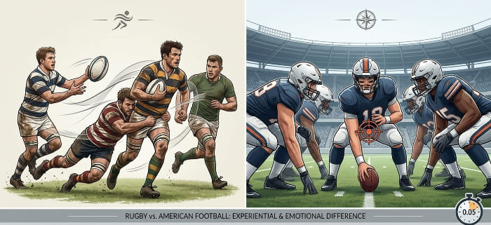What is the difference between rugby and American football (Real conclusion)