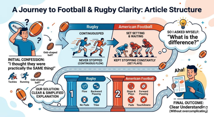 What is the difference between rugby and American football (When I realized I knew nothing)