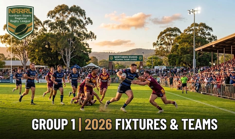 Group 1 Northern Rivers Rugby League action during an NRRRL match